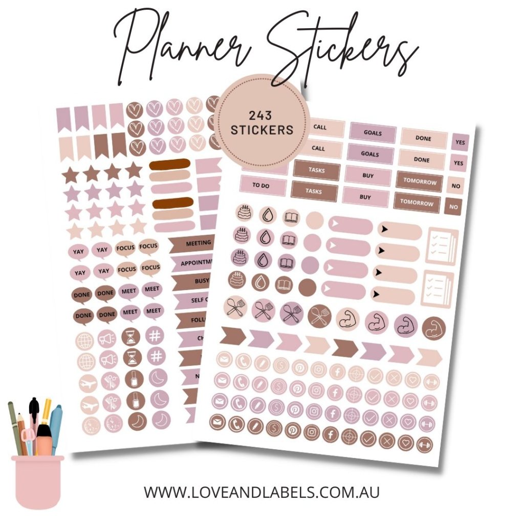 Planner Stickers Australia - Free Shipping AUS