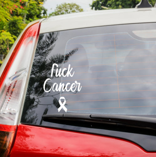 Car Window Sticker - F*ck Cancer - Love and Labels