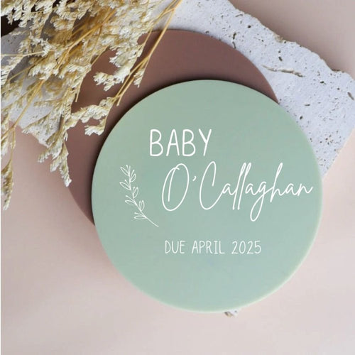 Custom Baby Announcement Plaque - Love and Labels