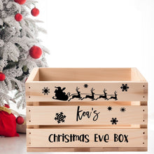 Load image into Gallery viewer, Personalised Christmas Eve Box Decal with kids name sticker- Love and Labels
