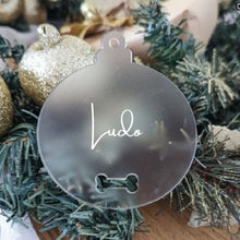 Load image into Gallery viewer, Personalised Pet Ornament - Love and Labels
